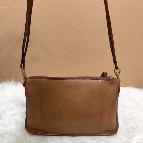 COACH Vintage NY Brown Leather 3-way BASIC BAG Clutch Wristlet Shoulder Bag 9455 - Picture 15 of 16
